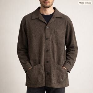 Milano Uomo vintage brown structured work jacket Size Large